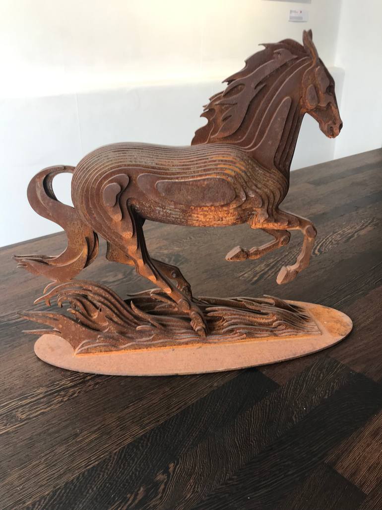 Original Contemporary Horse Sculpture by Alex Lidagovsky
