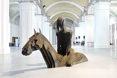 Original Abstract Horse Sculpture by Alex Lidagovsky