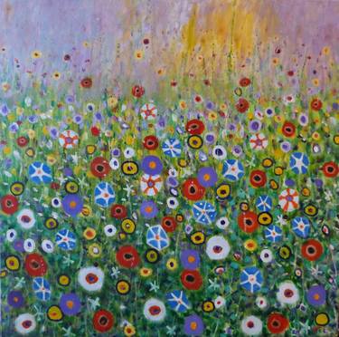 Original Abstract Floral Paintings by David Moore
