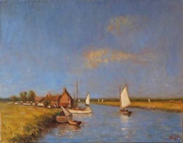 Original Fine Art Boat Paintings by David Moore