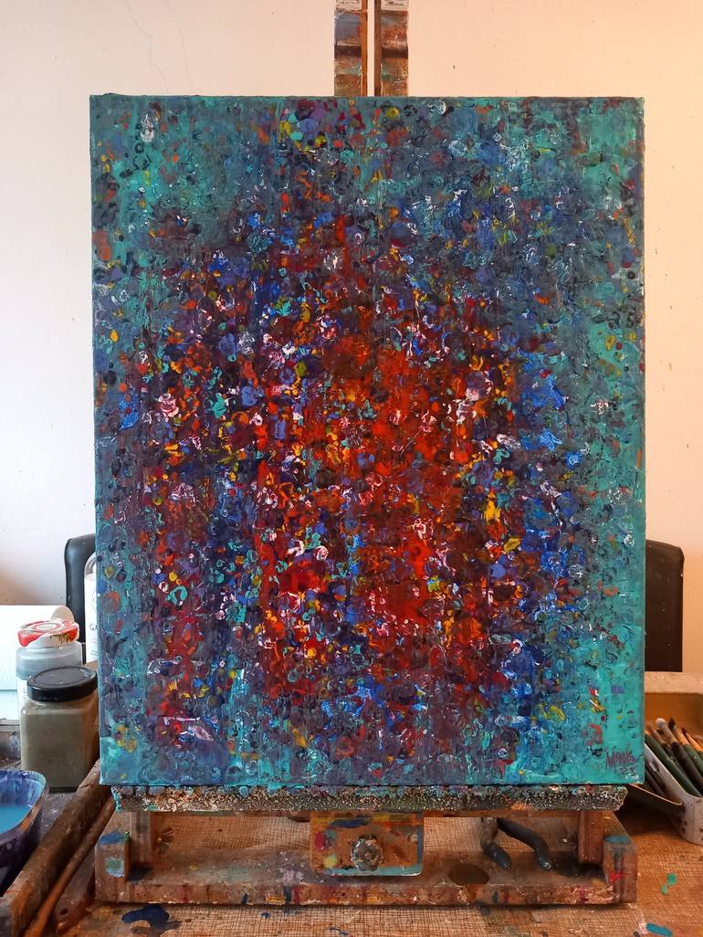 Original Abstract Expressionism Abstract Painting by David Moore