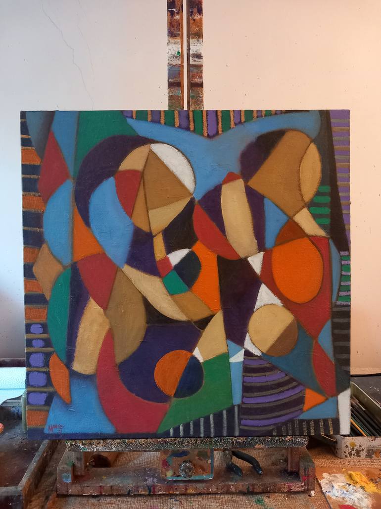 Original Abstract Expressionism Abstract Painting by David Moore