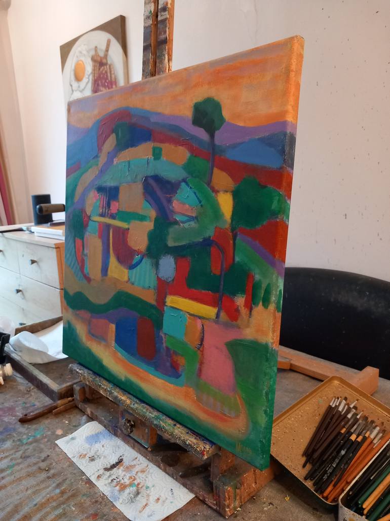 Original Abstract Expressionism Abstract Painting by David Moore