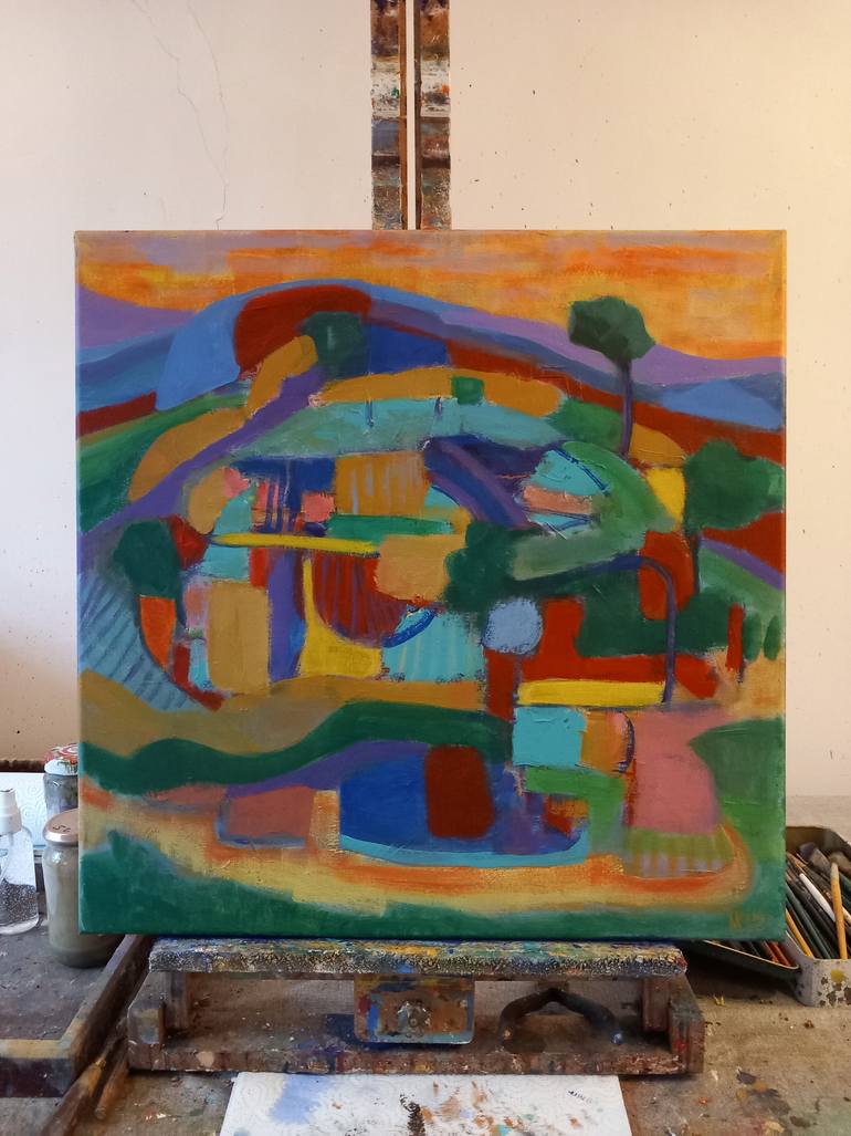 Original Abstract Expressionism Abstract Painting by David Moore