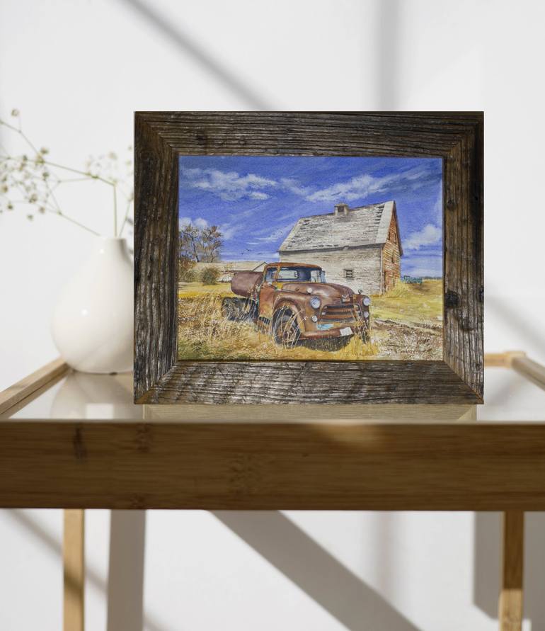 Original Car Painting by Paula Bridges