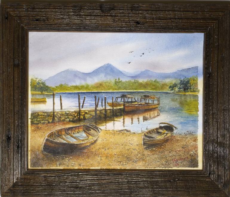 Original Fine Art Boat Painting by Paula Bridges