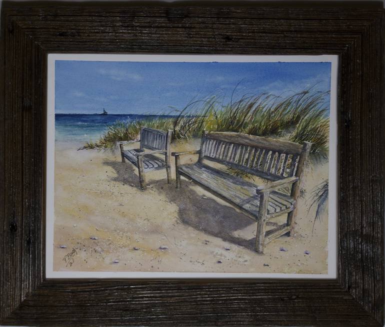 Original Beach Painting by Paula Bridges