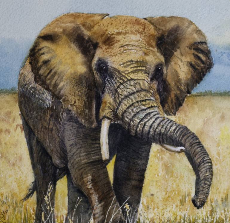 Original Animal Painting by Paula Bridges