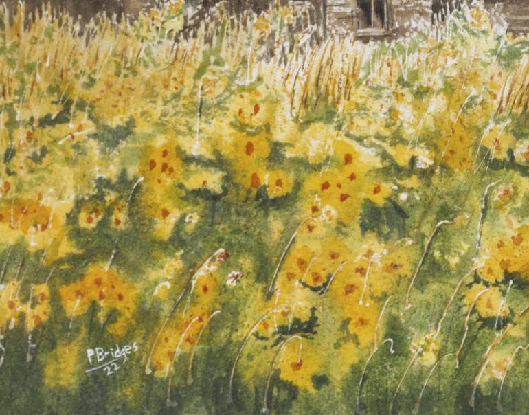 Original Impressionism Floral Painting by Paula Bridges