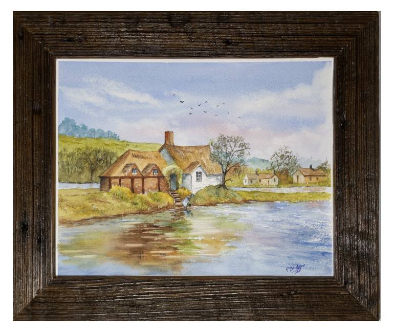 Original Expressionism Landscape Painting by Paula Bridges