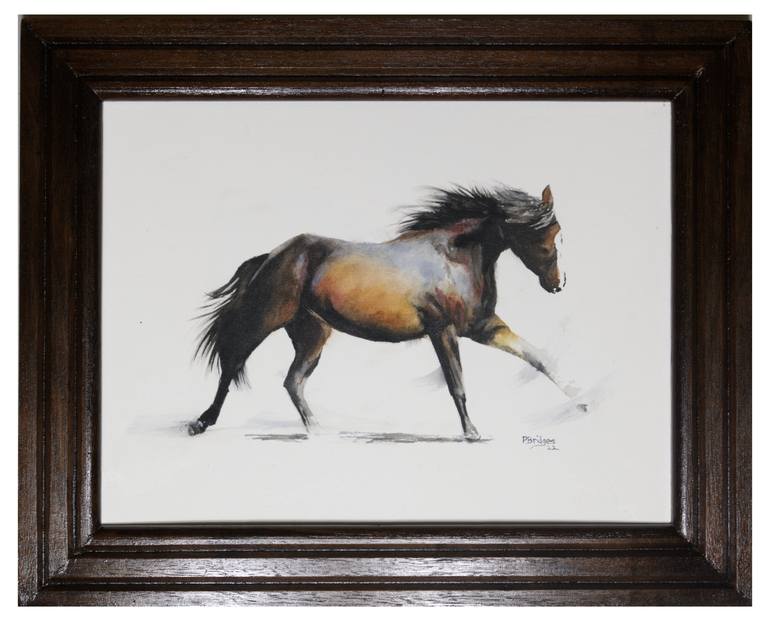 Original Fine Art Animal Painting by Paula Bridges