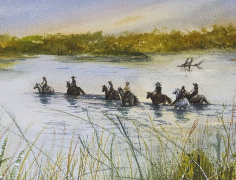 Original Conceptual Landscape Painting by Paula Bridges