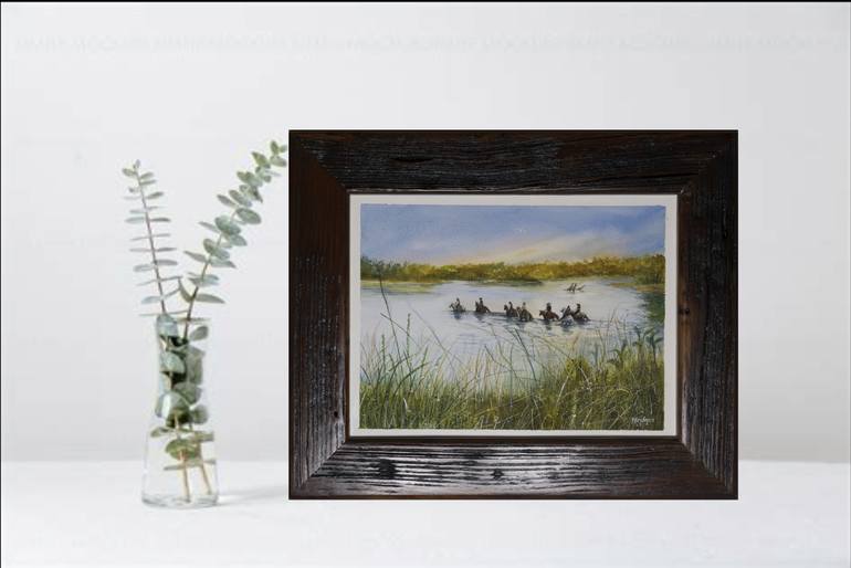 Original Conceptual Landscape Painting by Paula Bridges