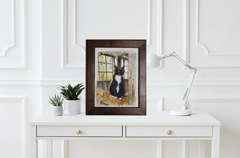 Original Impressionism Animal Painting by Paula Bridges