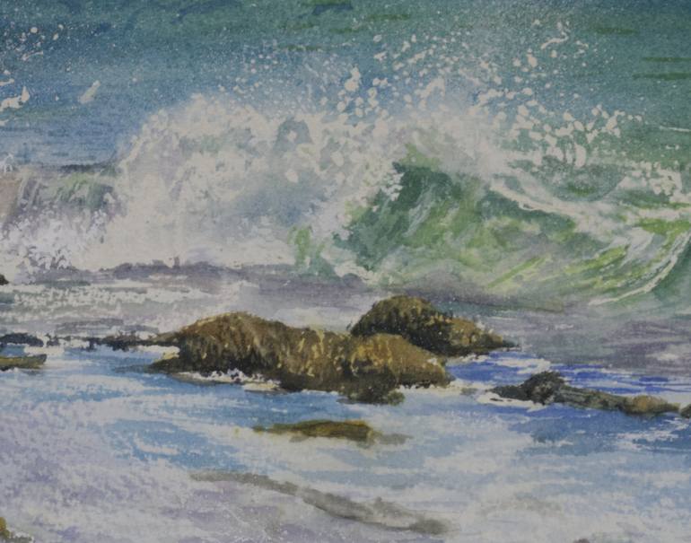 Original Fine Art Seascape Painting by Paula Bridges