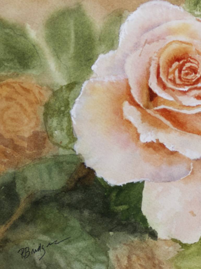 Original Expressionism Floral Painting by Paula Bridges