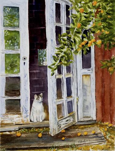 Original Expressionism Cats Paintings by Paula Bridges