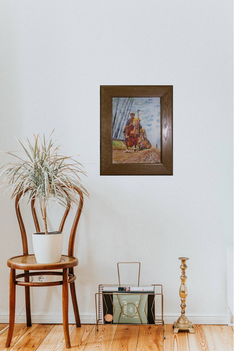 Original Expressionism People Painting by Paula Bridges