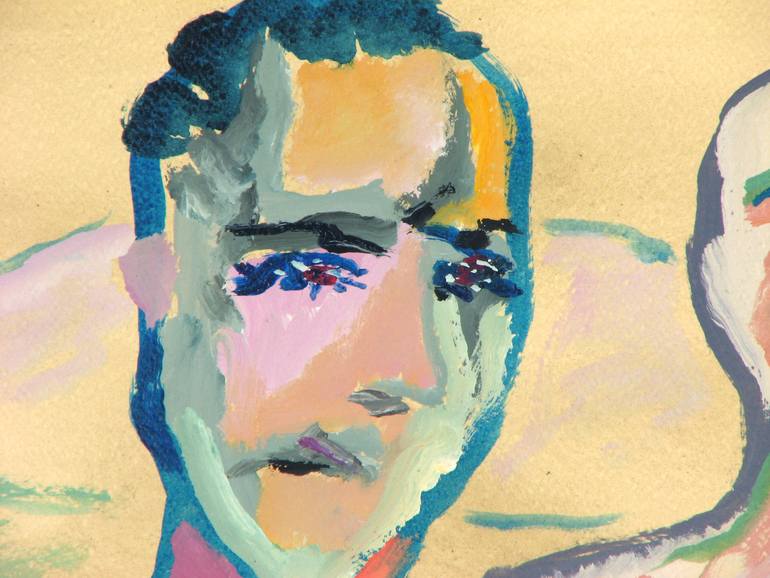Original Expressionism People Painting by Michele Gammieri