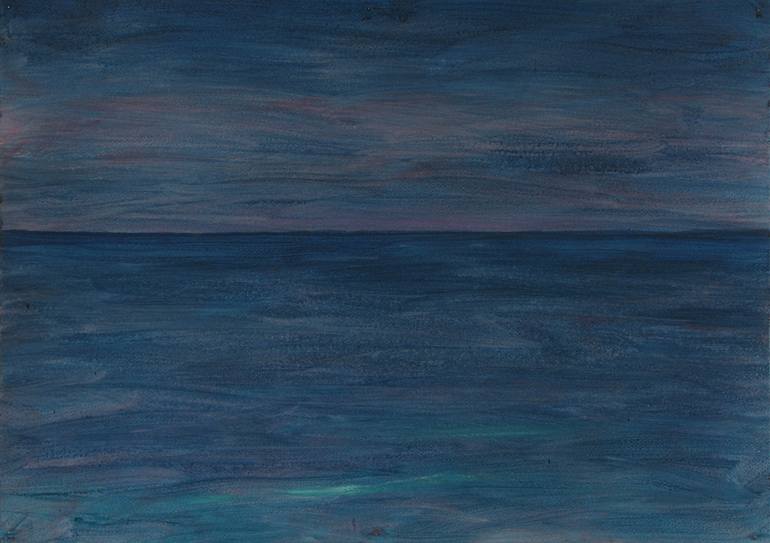 Original Abstract Expressionism Seascape Painting by Michele Gammieri