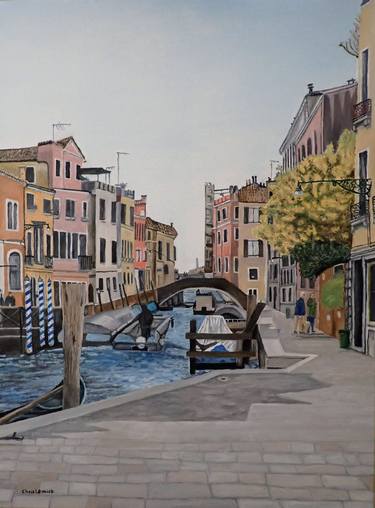 Original Realism Cities Paintings by Christopher Leonick