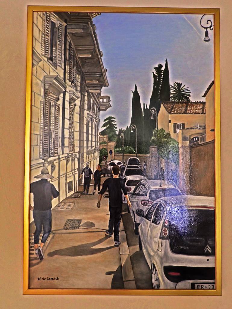 Original Realism Cities Painting by Christopher Leonick