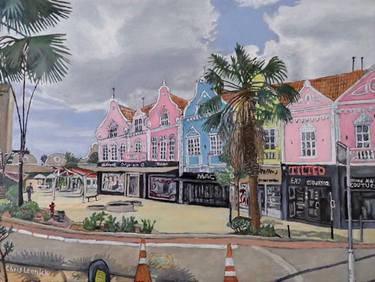 Original Realism Cities Paintings by Christopher Leonick