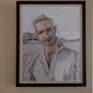 This is what the drawing looks like framed.