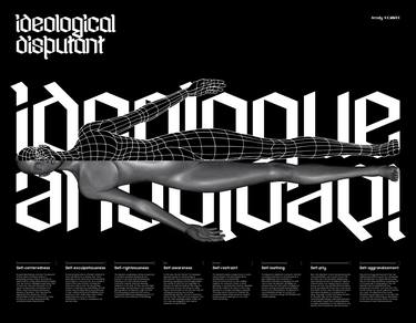 Original Typography Mixed Media by Nick Arcidiacono