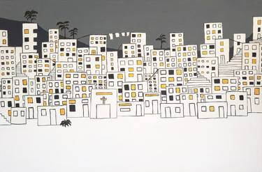 Original Figurative Cities Paintings by Noemi Salgado