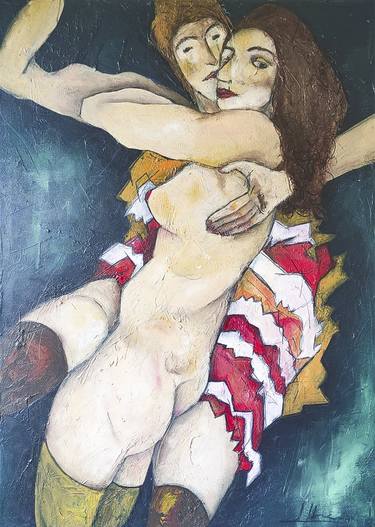 Original Expressionism Body Paintings by Liz Benitez de la Llera