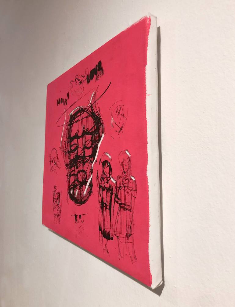 Original Abstract Portrait Painting by Adam Varpoll