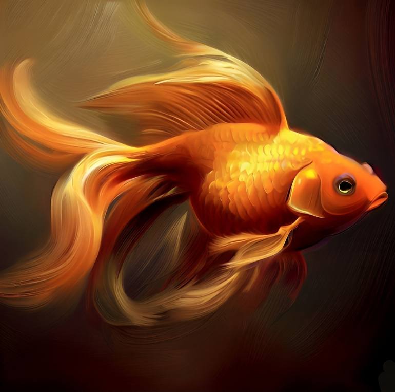 Alone Goldfish - Print