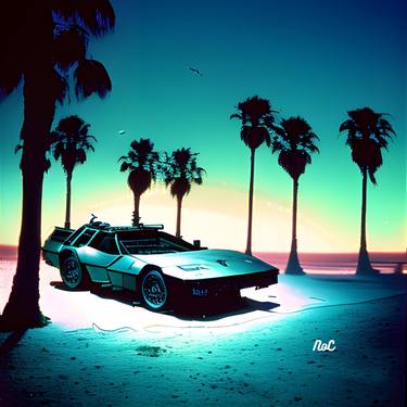 Original Street Art Beach Digital by Nigel Bray