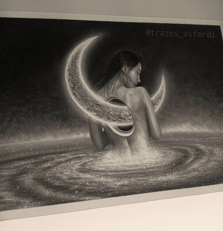 Original Contemporary Fantasy Drawing by Victor  Reyes