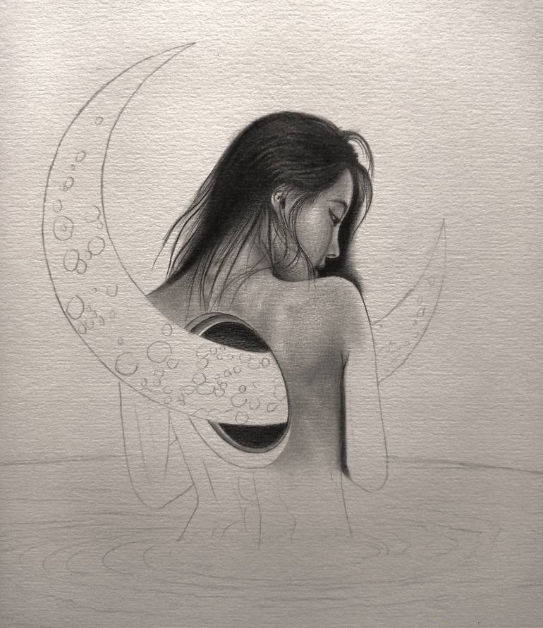 Original Contemporary Fantasy Drawing by Victor  Reyes