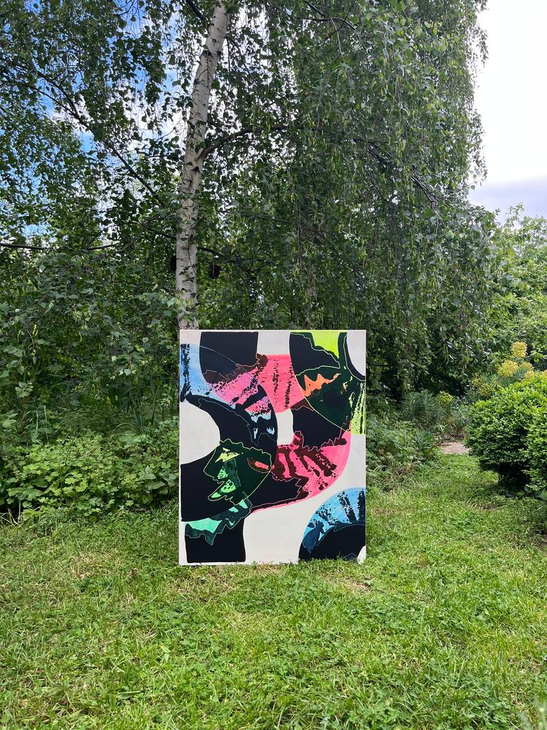 Original Abstract Painting by Nefer Tipi