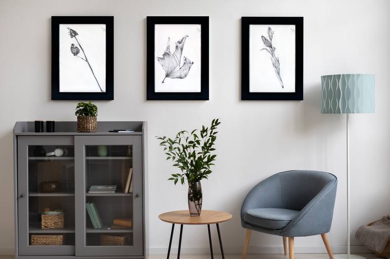 Original Realism Botanic Drawing by Sibel Dogan
