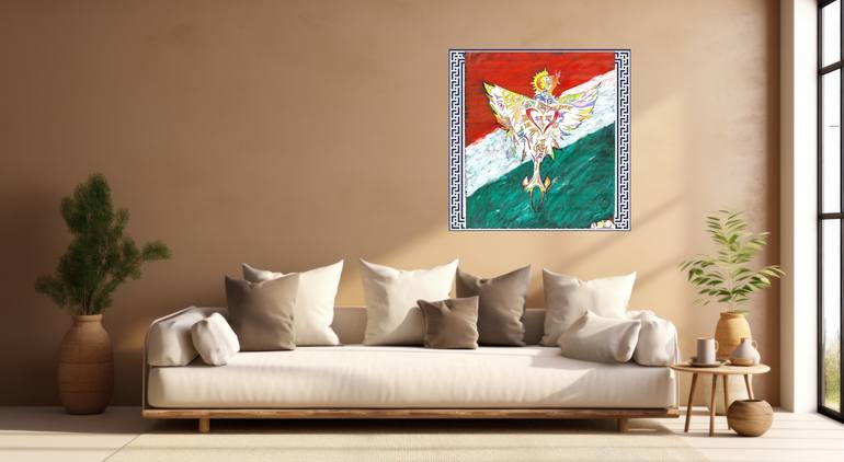 Original Modernism Fantasy Painting by Vinod Sidharthan
