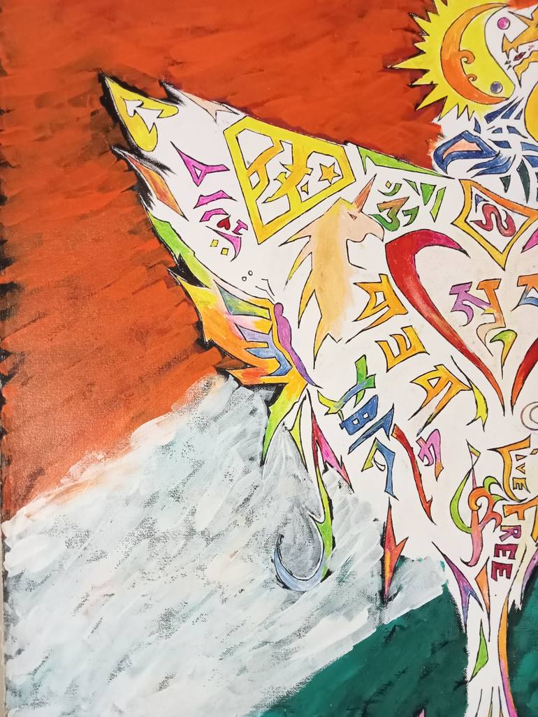 Original Modernism Fantasy Painting by Vinod Sidharthan