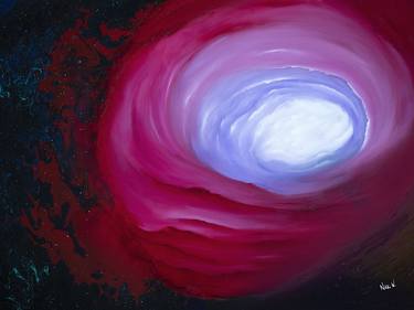 Original Outer Space Painting by Nikki Wyrembelski