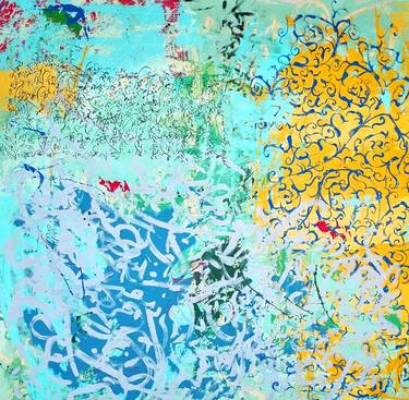 Original Folk Abstract Paintings by shaghayegh charoosi