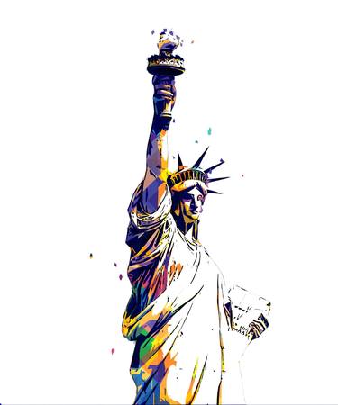 Statue of Liberty digital pop art thumb