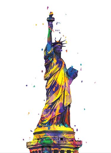 Statue of Liberty digital pop art thumb