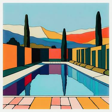 Original Color Field Painting Home Digital by Oleg Gant