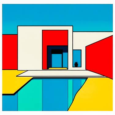 Original Color Field Painting Home Digital by Oleg Gant
