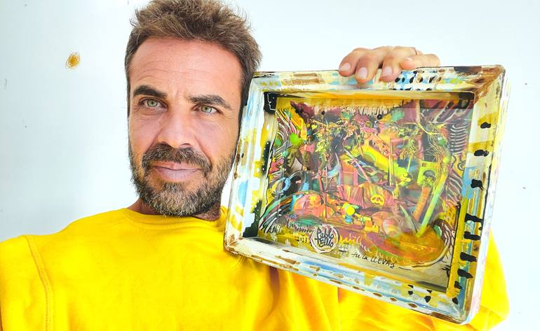 Original Abstract Expressionism Abstract Painting by Pablo Tello