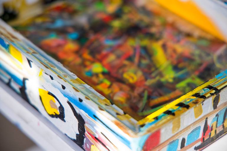 Original Abstract Expressionism Abstract Painting by Pablo Tello