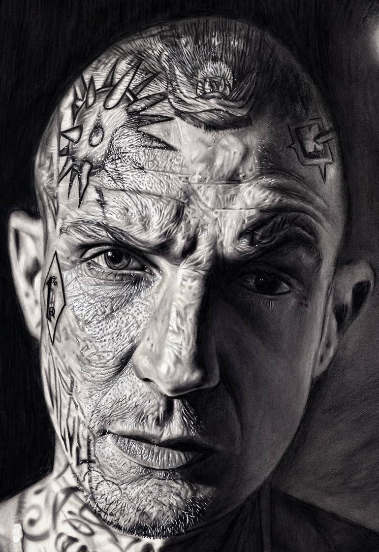 Original Realism Portrait Drawing by Gareth Funksavage