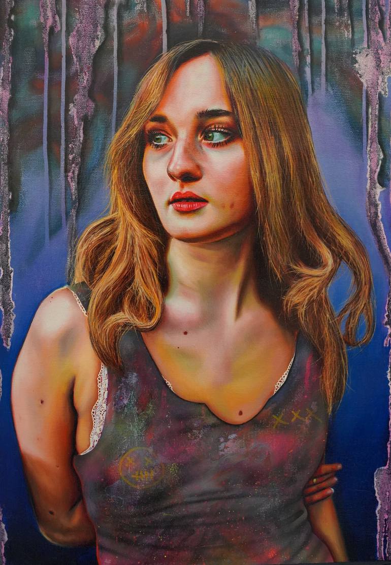 Original Realism Women Painting by Gareth Funksavage